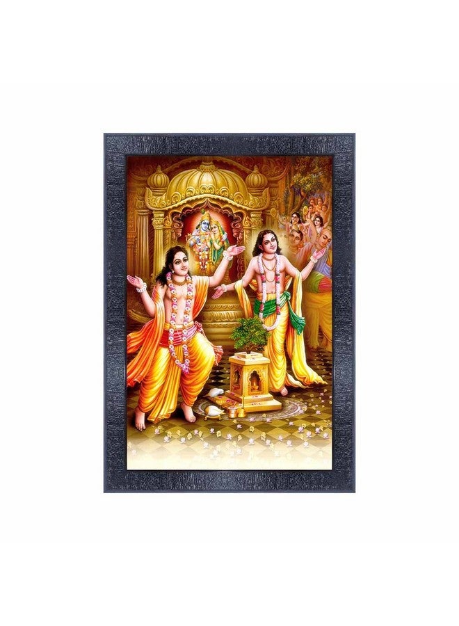 pnf Poster n Frames Gour Nitai Wooden Photo Frame|Acrylic Sheet|Pooja|Spiritual Decor|Daily Worship Routine|Best Gifting Option(20920,10 * 14inch,Multicolour) - Image 1