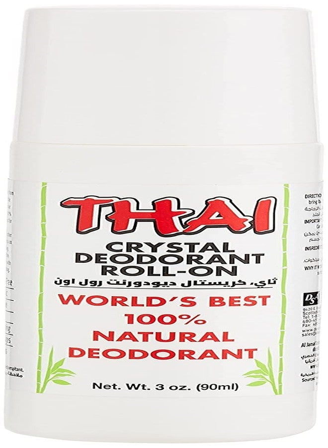 Thai Deodorant Stone رذاذ كريستال التايلاندي رول أون من حجر مزيل العرق التايلاندي - 3 أونصات، 3 عبوات - Image 5