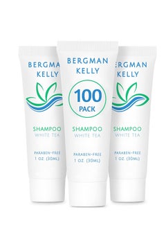 BERGMAN KELLY Travel Size Hotel Shampoo (1 fl oz, 100 PK, White Tea), Delight Your Guests with Revitalizing and Refreshing Shampoo for Guest Hospitality, Mini & Small Size Luxury Shampoo in Bulk - pzsku/ZE6FFDBDC0176EDE19528Z/45/_/1738326286/0423c791-37dd-403e-ac87-0db8e2a8eb8a