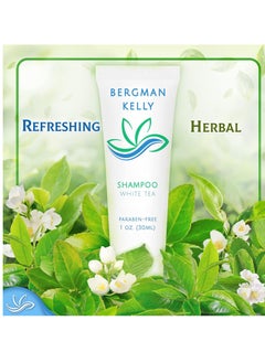 BERGMAN KELLY Travel Size Hotel Shampoo (1 fl oz, 100 PK, White Tea), Delight Your Guests with Revitalizing and Refreshing Shampoo for Guest Hospitality, Mini & Small Size Luxury Shampoo in Bulk - pzsku/ZE6FFDBDC0176EDE19528Z/45/_/1738326346/44d34a22-3379-4111-88b3-17f466725db0