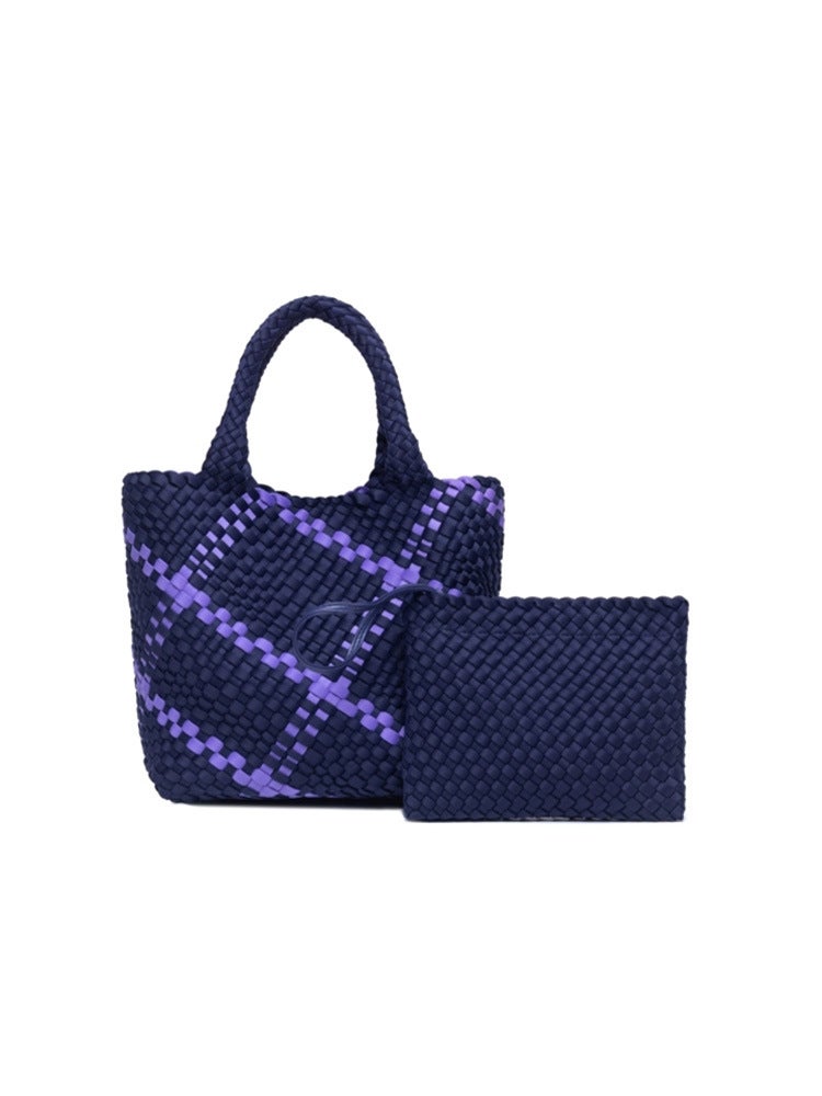 New Popular Woven Tote Bag Large Capacity Commuter Shoulder Bucket Bag Fashionable Hand Bag For Women - Image 4