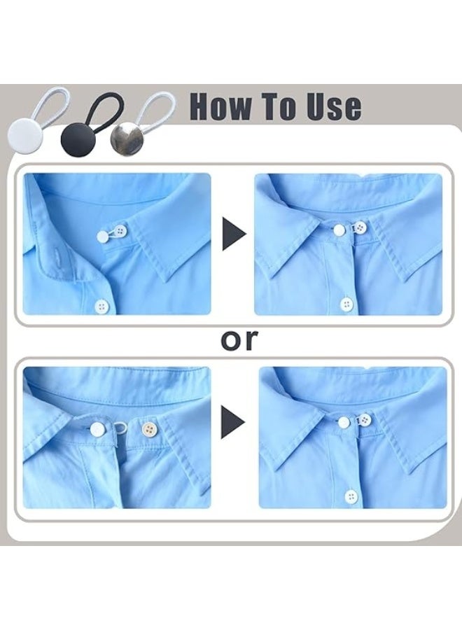 Shirt Collar Button Extenders, Comfortable Neck Button Extender for Mens Dress Shirts, Instant Tie Collar Expansion-6pcs - Image 5