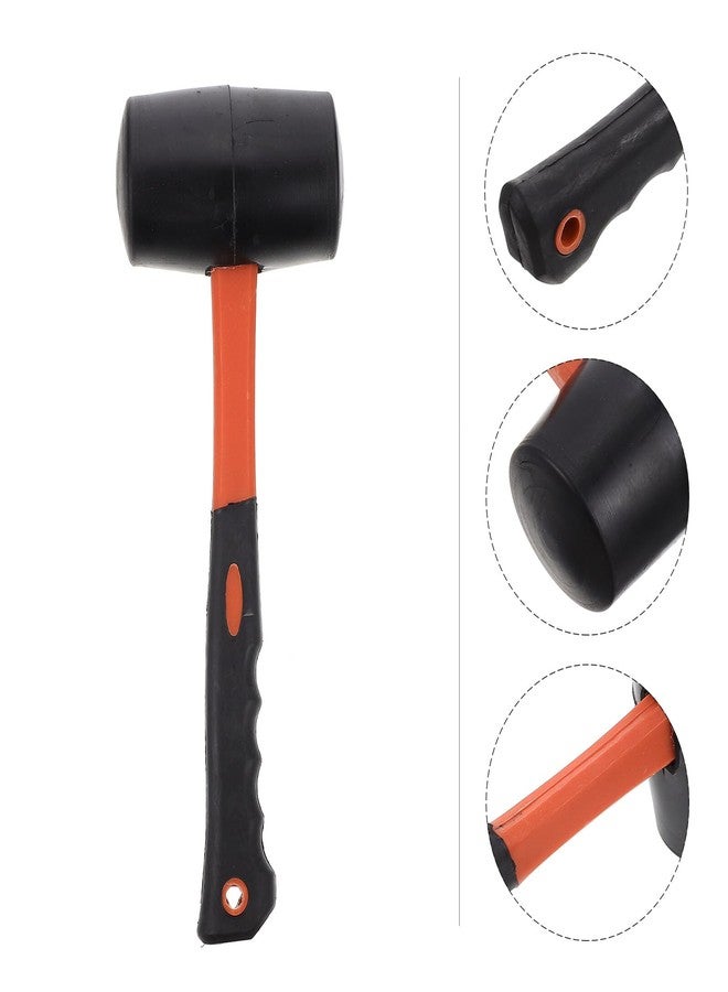 Balacoo Non-slip Rubber Mallet Hammer with Two-color Fiber Handle Shock-resistant Flooring Installation Tool Ergonomic Grip for Tile Setting and Surface Protection - Image 5