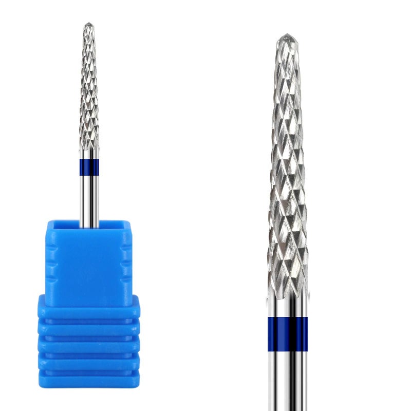 Tungsten steel nail polish remover and polishing head  blue - Image 1