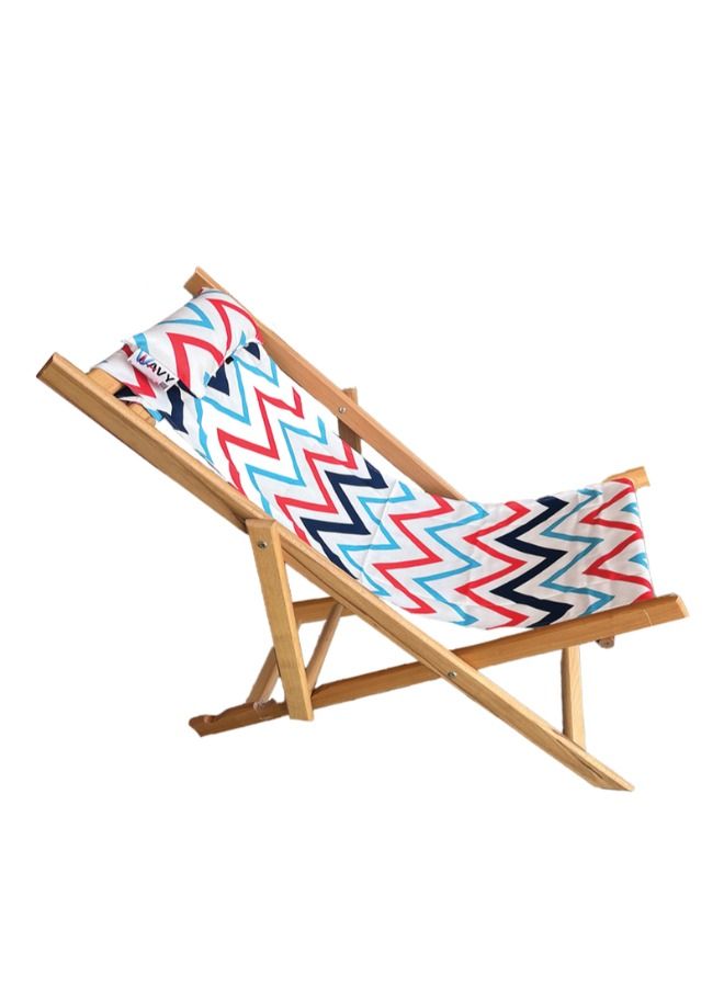 ويفي كرسي خشب للتشميس, تصميم الامواج - Image 1