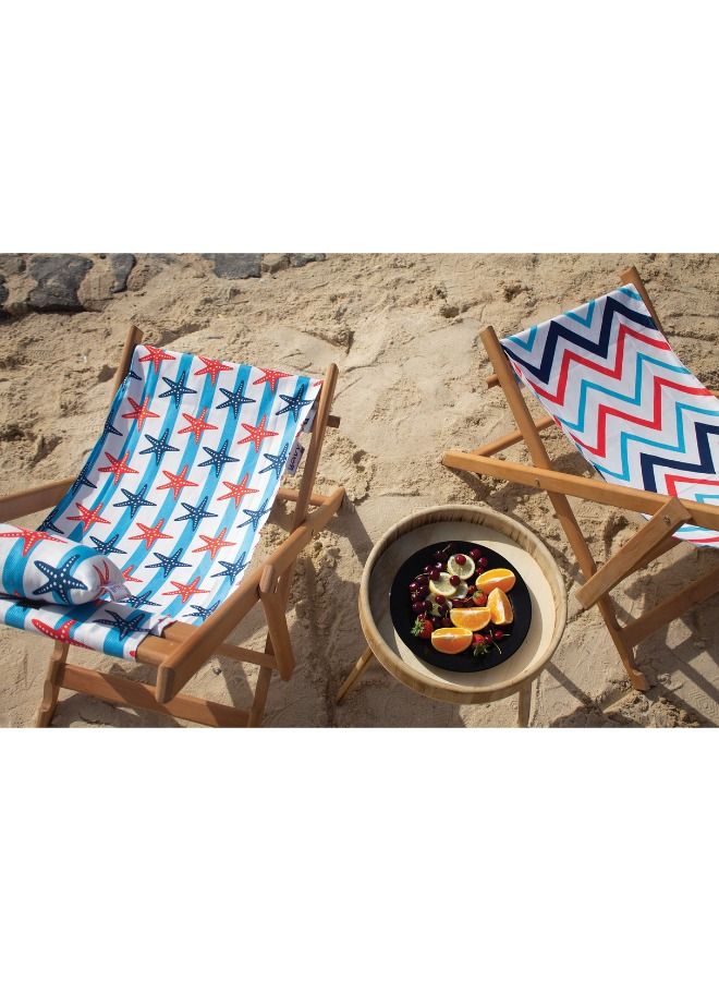 ويفي كرسي خشب للتشميس, تصميم الامواج - Image 3