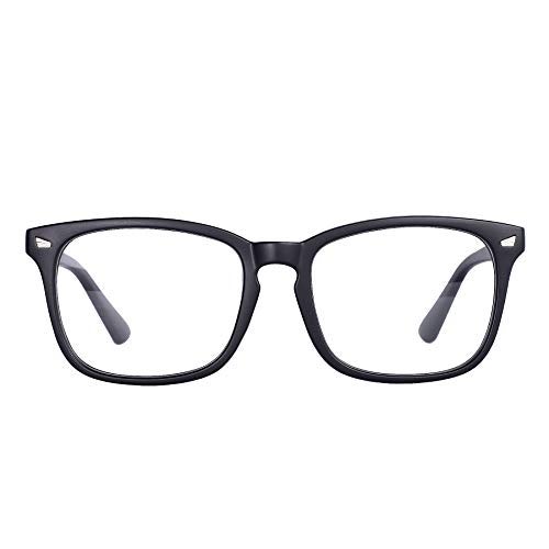 MAXJULI Blue Light Blocking Glasses,Computer Reading/Gaming/TV/Phones Glasses for Women Men(Matt Black) - Image 1