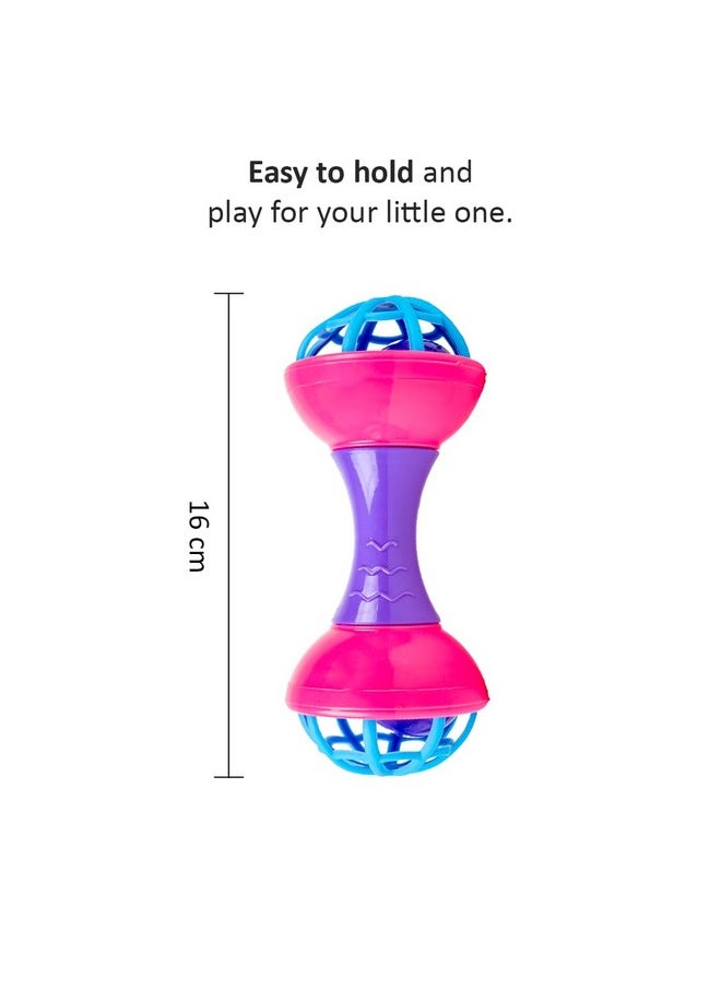 RATNA'S - Ratna's Dumbell Rattle Junior New Born Baby Toys Rattle Set for Babies 0+ Months - Image 1