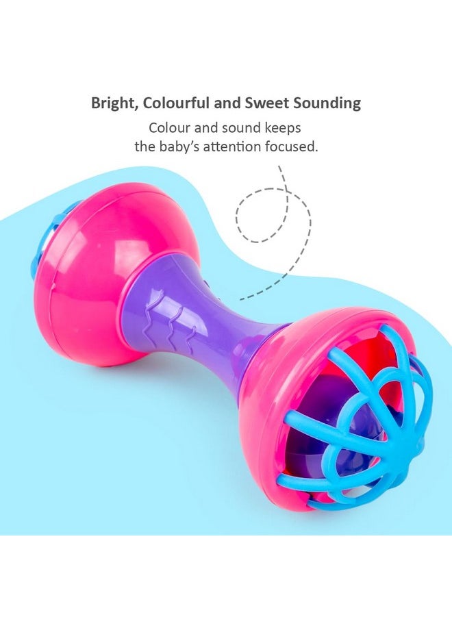 RATNA'S - Ratna's Dumbell Rattle Junior New Born Baby Toys Rattle Set for Babies 0+ Months - Image 1