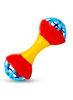Ratna's Dumbell Rattle Junior New Born Baby Toys Rattle Set for Babies 0+ Months