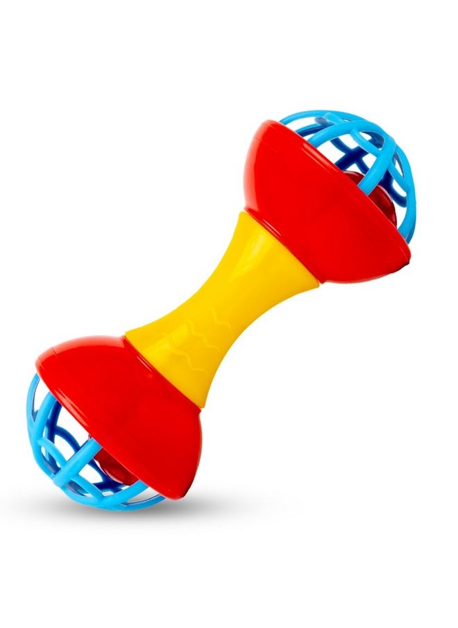 RATNA'S - Ratna's Dumbell Rattle Junior New Born Baby Toys Rattle Set for Babies 0+ Months - Image 1
