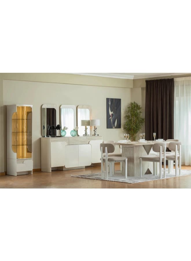 Kabbani Furniture Marble Dining Room MDF Multicolour - Image 1