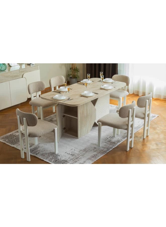 Kabbani Furniture Marble Dining Room MDF Multicolour - Image 2
