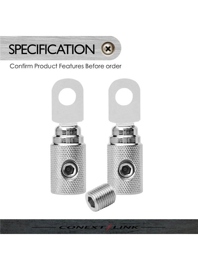 Conext Link RT4N-2 Set Screw Ring Terminal 2 Pack (4 Gauge, Nickel) - Image 4