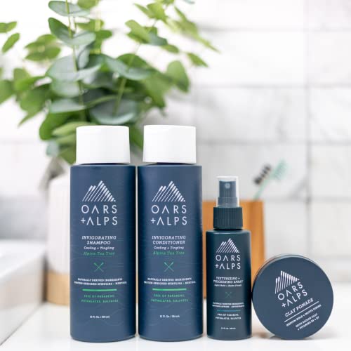 Oars + Alps Oars Alps Clay Hair Pomade for Men with Biotin Kaolin Oil Bentonite Clay Jojoba Oil Vitamin B7 B5 Promotes Hair Growth Medium Hold Matte Finish Reduces Frizz 24oz - Image 5