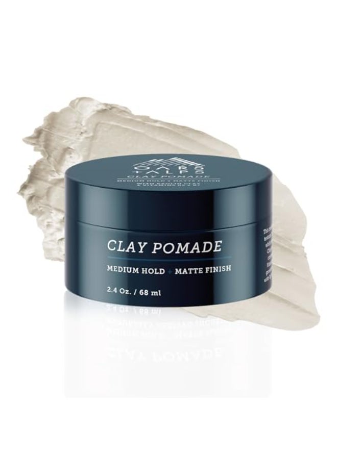 Oars + Alps Oars Alps Clay Hair Pomade for Men with Biotin Kaolin Oil Bentonite Clay Jojoba Oil Vitamin B7 B5 Promotes Hair Growth Medium Hold Matte Finish Reduces Frizz 24oz - Image 1