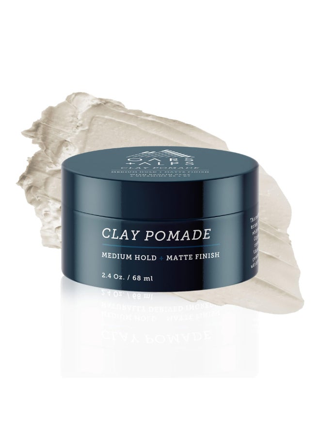 Oars + Alps Oars Alps Clay Hair Pomade for Men with Biotin Kaolin Oil Bentonite Clay Jojoba Oil Vitamin B7 B5 Promotes Hair Growth Medium Hold Matte Finish Reduces Frizz 24oz - Image 3