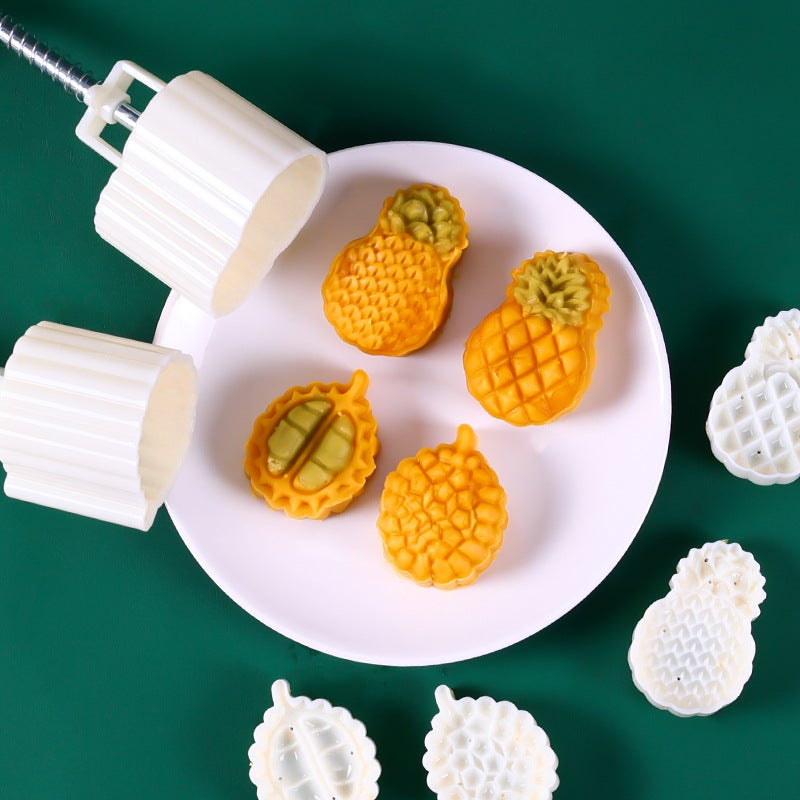 Mid-Autumn Moon Cake Mold Mooncake Model Printing Tool Household Chinese Style Ice Skin Peach Mountain Skin Mung Bean Cake Hand-Pressed Non-Stick - Image 5