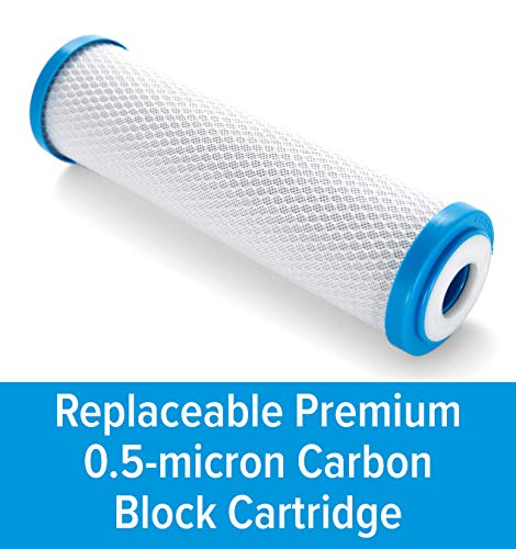 Camco مجموعة فلتر مياه كامكو EVO X2 مزدوجة المرحلة للكامبري والـ RV - ترشيح مزدوج مع KDF و GAC - يزيل الطعم السيء، الروائح، الرصاص، البكتيريا والمزيد - يوفر حوالي 15,000 جالون من المياه المفلترة (40639) - Image 5