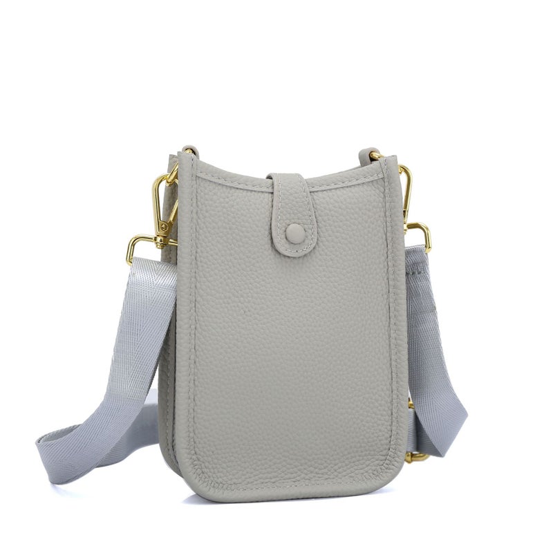 New Mobile Phone Bag Genuine Leather Crossbody Vertical Mobile Phone Bag Fashion Single Shoulder Bucket Bag Coin Purse Mini Pouch - Image 2
