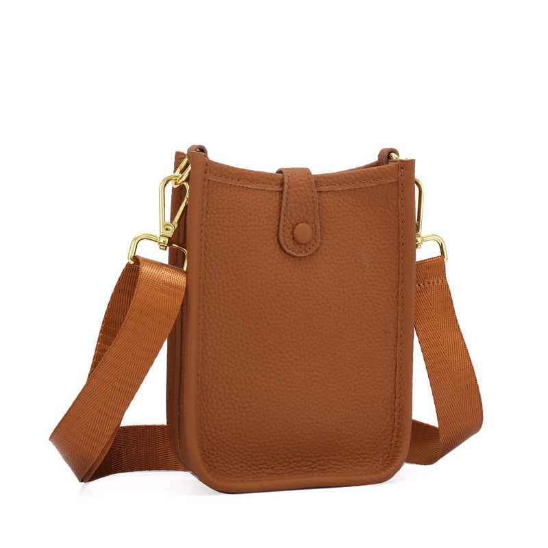New Mobile Phone Bag Genuine Leather Crossbody Vertical Mobile Phone Bag Fashion Single Shoulder Bucket Bag Coin Purse Mini Pouch - Image 3