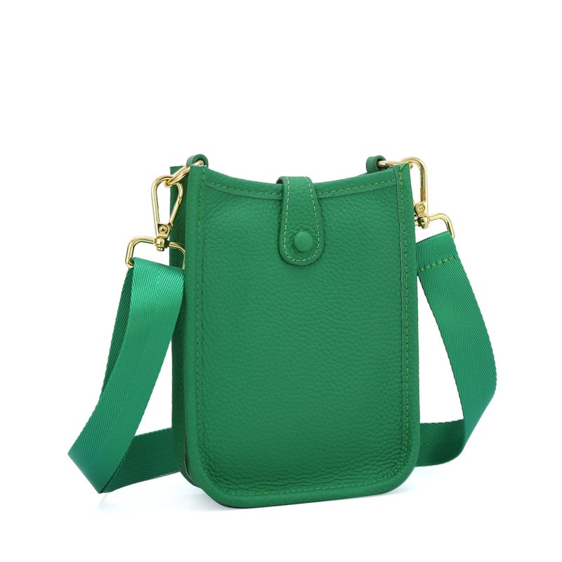 New Mobile Phone Bag Genuine Leather Crossbody Vertical Mobile Phone Bag Fashion Single Shoulder Bucket Bag Coin Purse Mini Pouch - Image 4