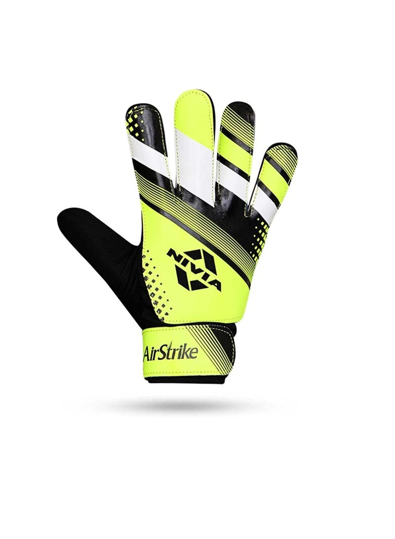 نيفيا قفازات Air Strike لحارس المرمى/اليد مع قبضة | الحجم : متوسط ​​| للرجال والنساء | لكرة القدم، كرة القدم حراسة المرمى - Image 2