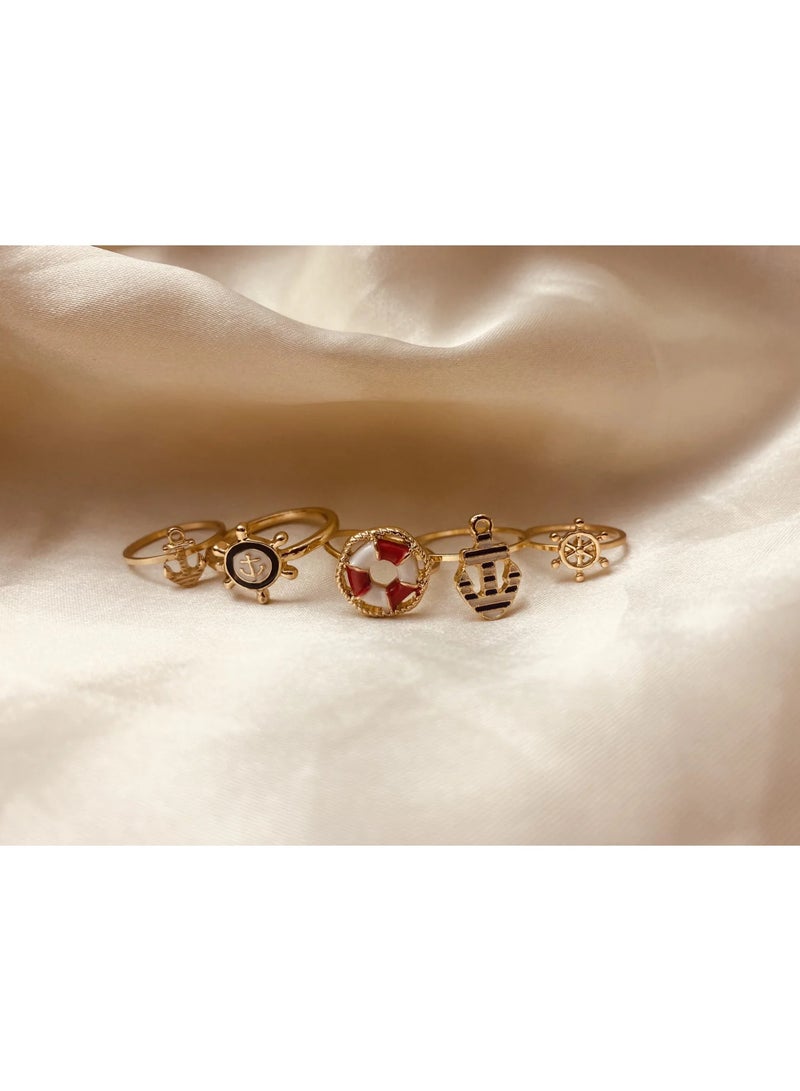 Sea Side Ring Set