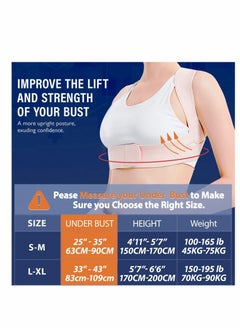 Y&D Posture Corrector for Women and Men, Adjustable Upper Back Brace Clavicle Support Providing Pain Relief from Neck, Shoulder, (Pink) (S-M 25-30 Inch)  - Image 2