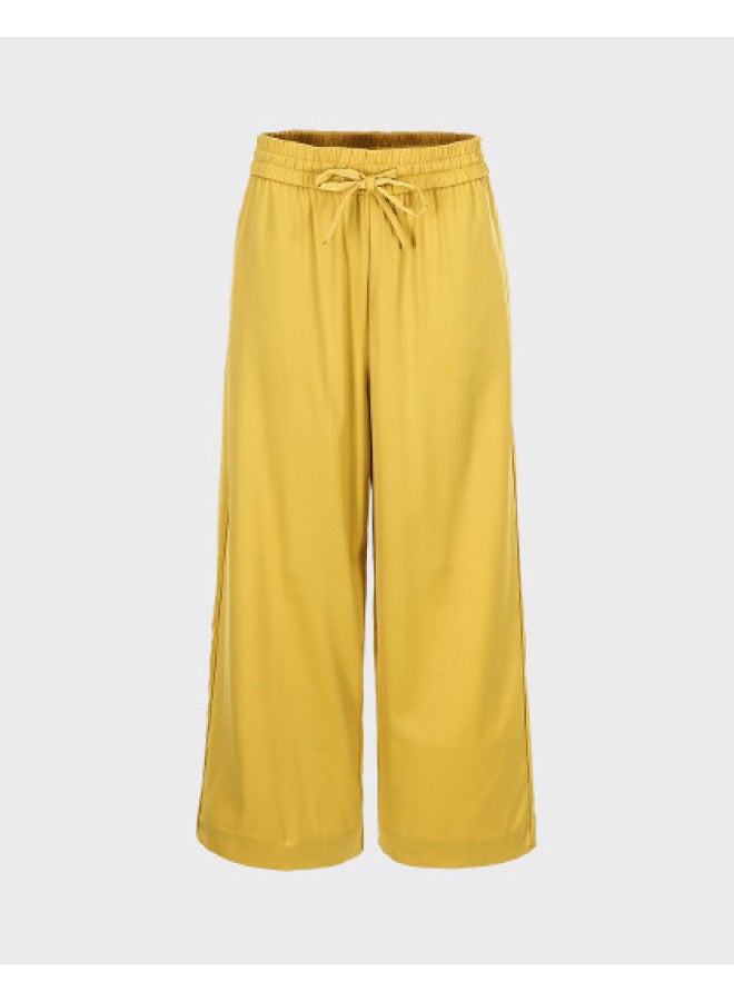 Zara Women's Smooth Comfortable Minimalist Multi-pocket Loose Wide-leg Pants - Image 1