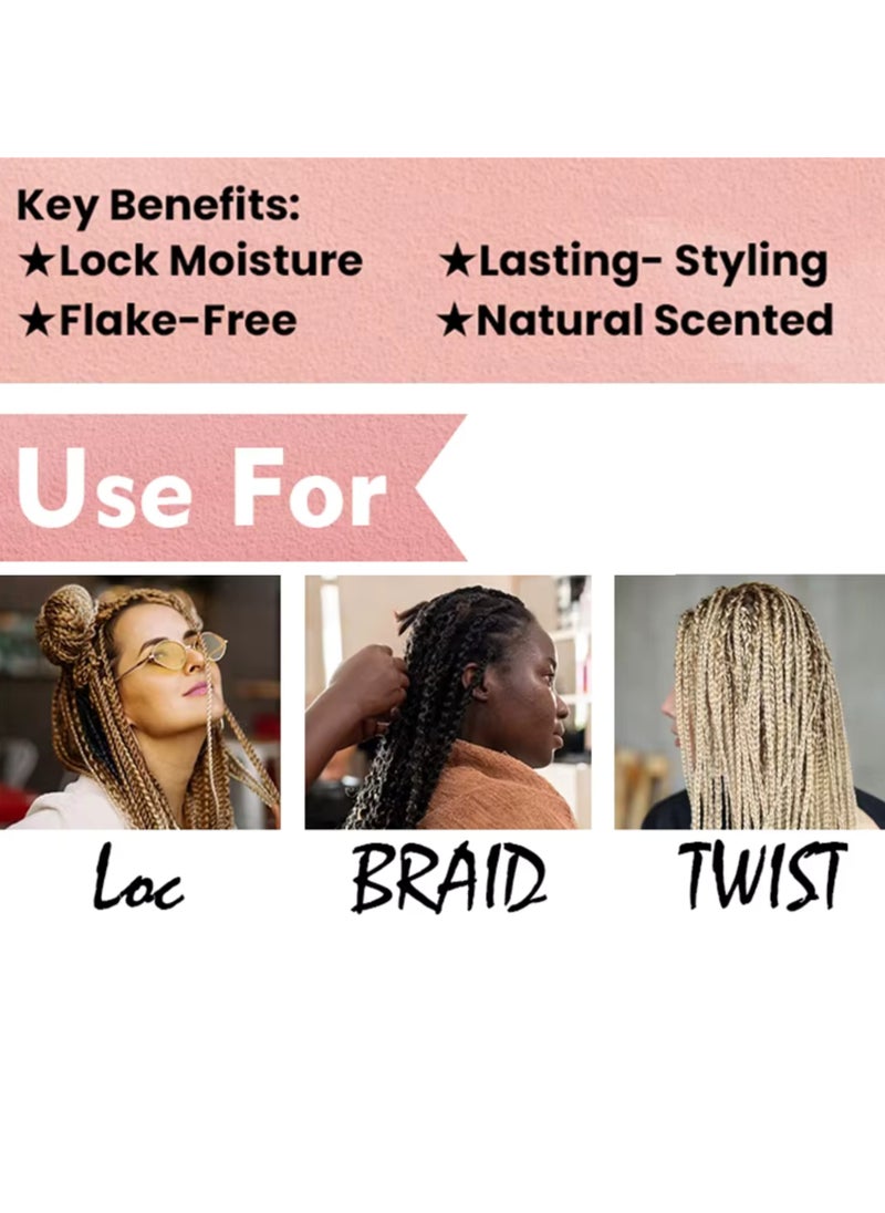 Luxfume 250g Braid Gel Watermelon Scent xtreme Hold Braids Gel for Cornrow Locks and Twist Braiding Gel with Rosemary Oil and Rice Water Frizz Control High Shine and Edge Control Braid Styling Gel  - Image 5