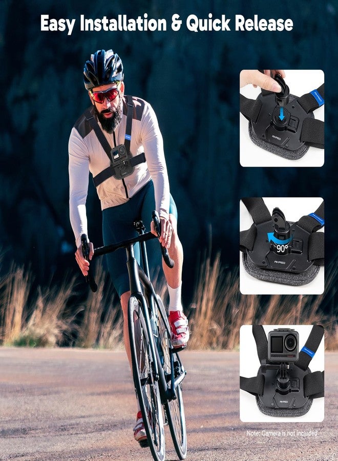 أكاسو حزام تثبيت سريع الفك وقابل للتعديل من AKASO لكاميرات GoPro Hero 13 12 11 10 9 وEK7000/EK7000 Pro وV50 X وBrave 4/4 Pro/7 LE/7/8 Action - Image 3