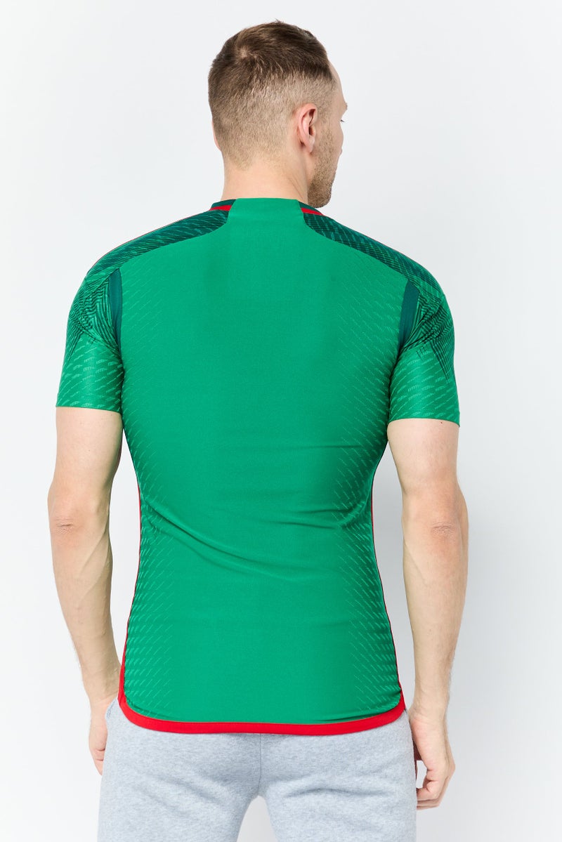Adidas Men Sportswear Fit Short Sleeve Mexico Football Jersey, Green - Image 3