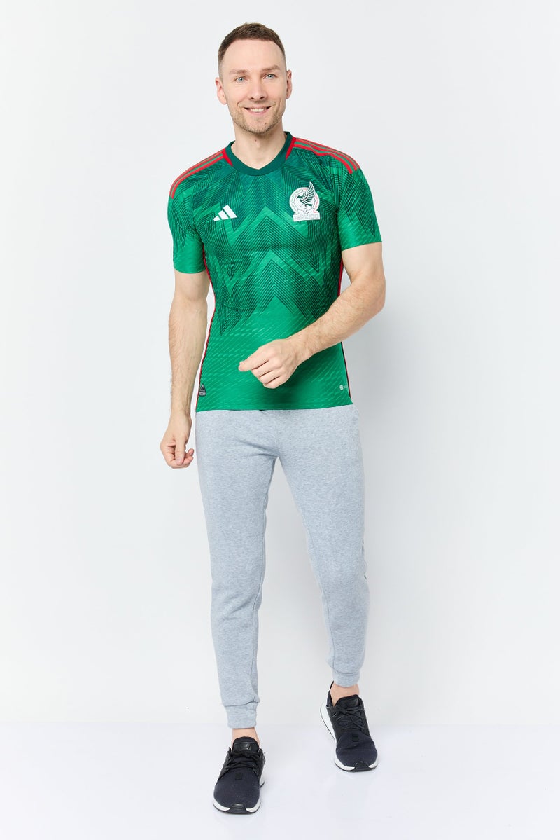 Adidas Men Sportswear Fit Short Sleeve Mexico Football Jersey, Green - Image 4