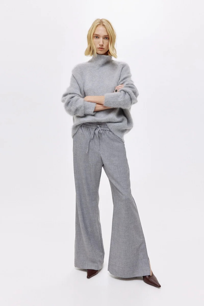 H&M Flared drawstring trousers