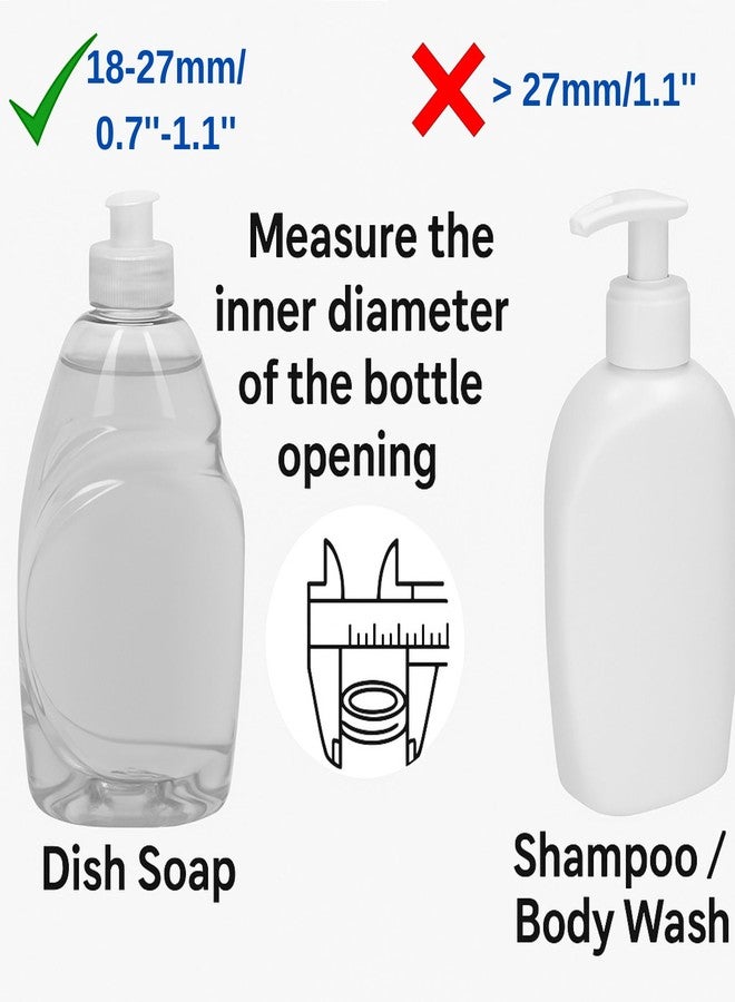 BuleVina 6pcs Bottle Emptying Kit Cap for Upside Down Dispenser Shampoo Lotion, Saver Flipping Set with 3 Size 0.7'' 0.9'' 1.1'' Adapter Transfer Connector, Inverted Every Drop Out Of Kitchen Condiments (Grey) - Image 2
