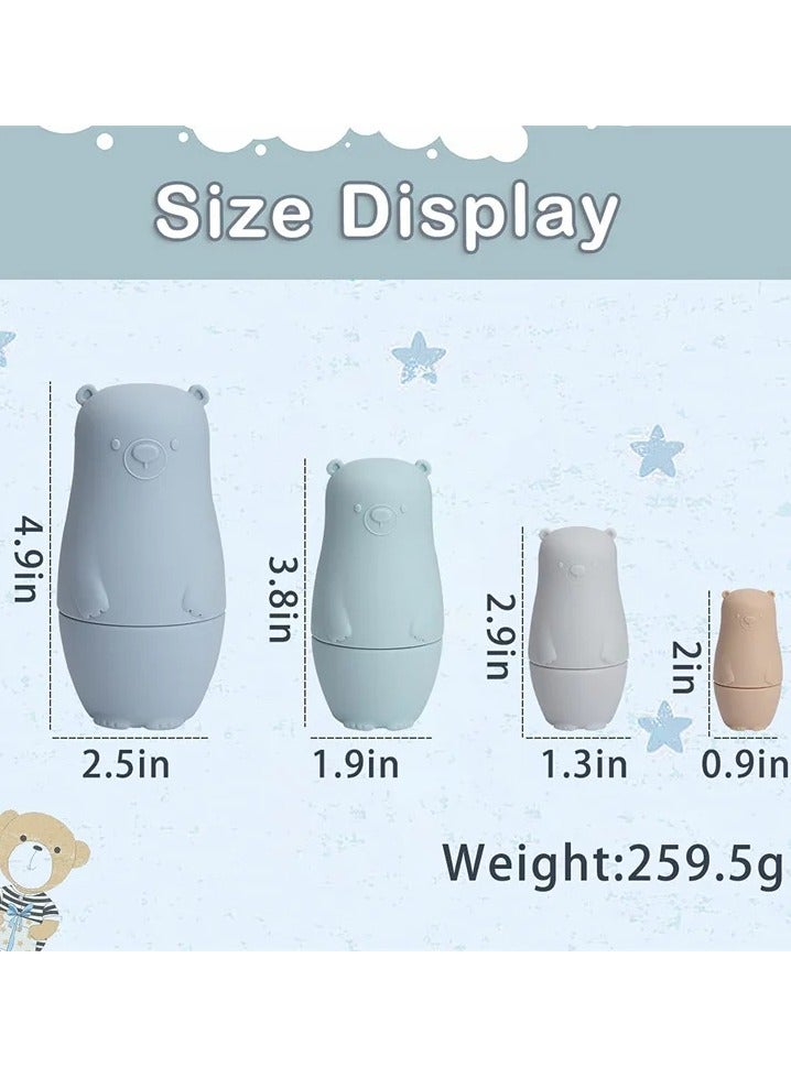 Educational Toy Nesting Dolls Puzzle Silicone Russian Matryoshka Toy for Kids  - Image 5