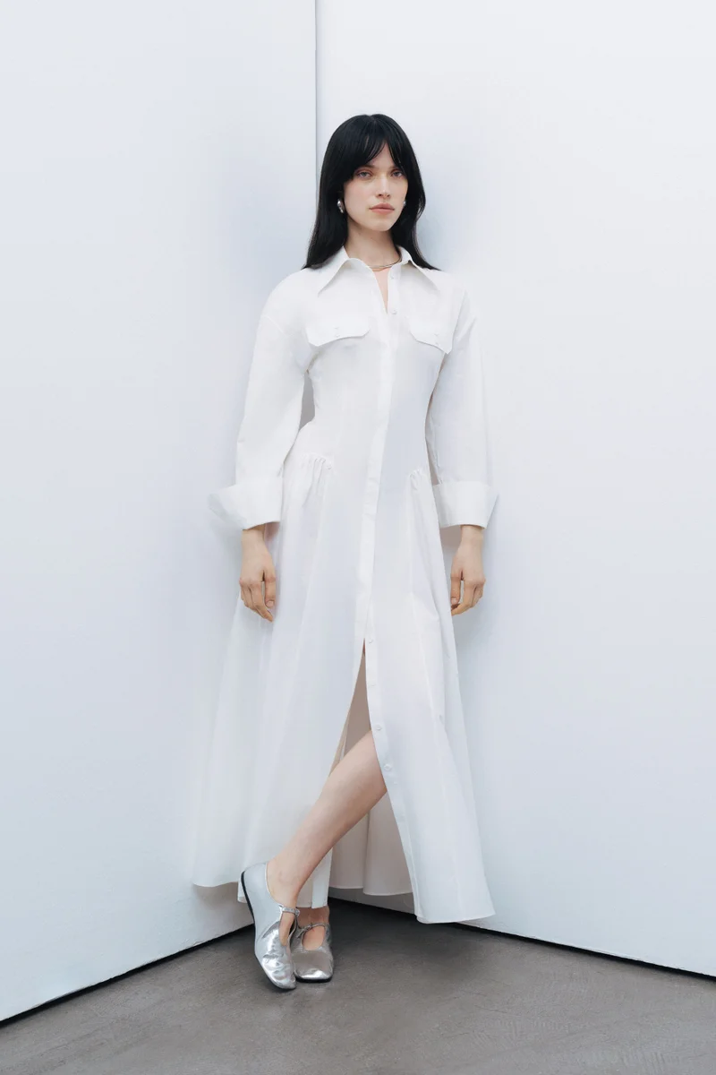 Nocturne Maxi Dress with Gathered Detail