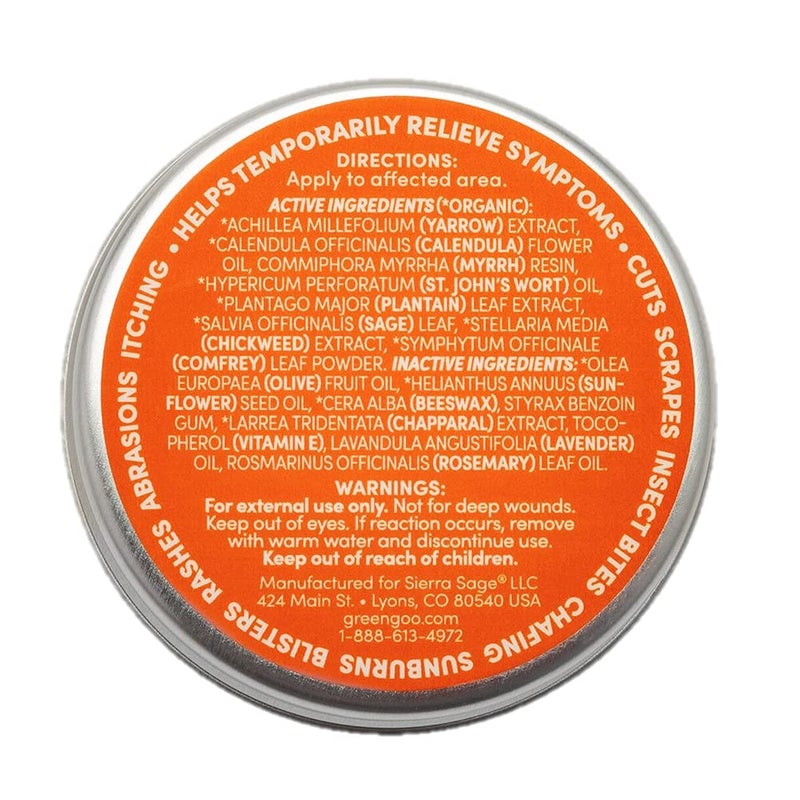 Green Goo Natural Skin Care for Cracked Hands and Feet, White, First Aid, Large Tin, 1.82 Ounce - Image 3