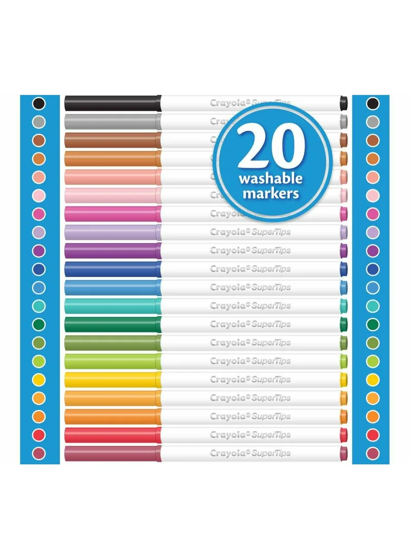 كرايولا Crayola 20 ct. Washable Super Tips Markers