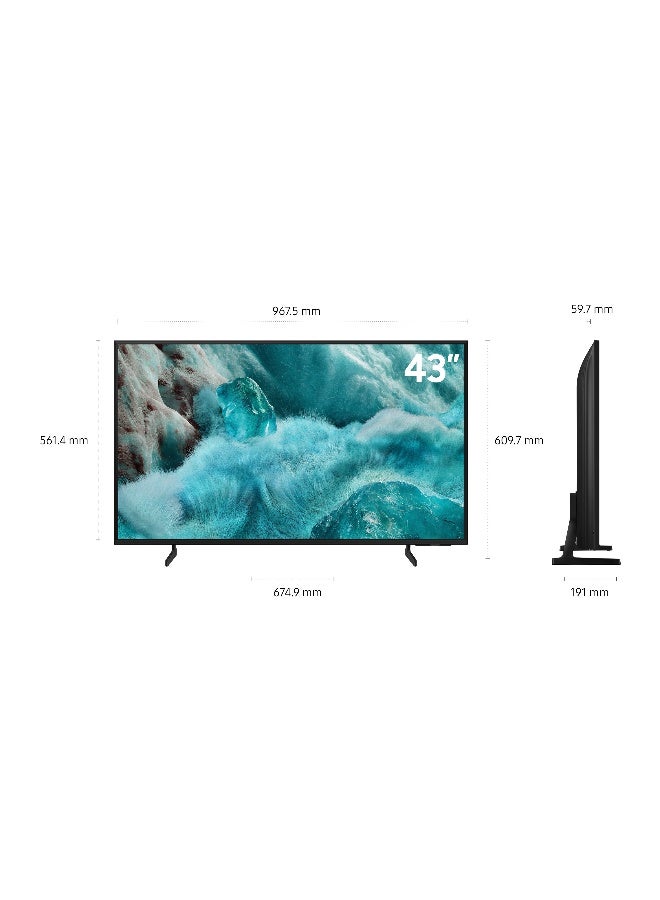 سامسونج 2025 QLED 4K TV, 43 Inch, 4K Upscaling, Secured by Knox, Free contents by Samsung TV Plus QA43Q7FAAUXSA Black - Image 4