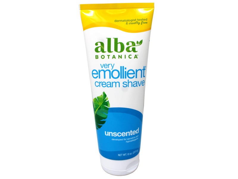 Alba Botanica Very Emollient Cream Shave, Unscented, 8 Oz - Image 1