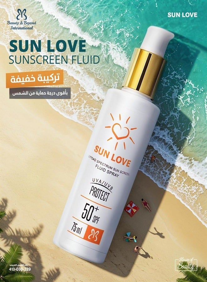 SUN LOVE Sun Screen Fluid Spray 50+Spf 75Ml - Image 3
