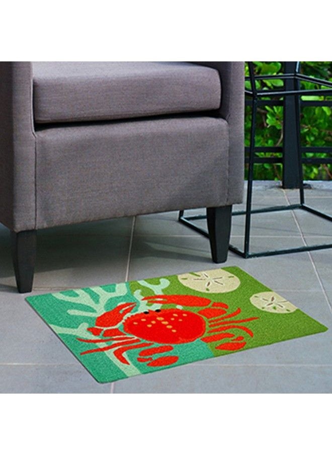 Jellybean - Coastal Red Crab With Coral Jellybean Accent Area Rug - Image 1