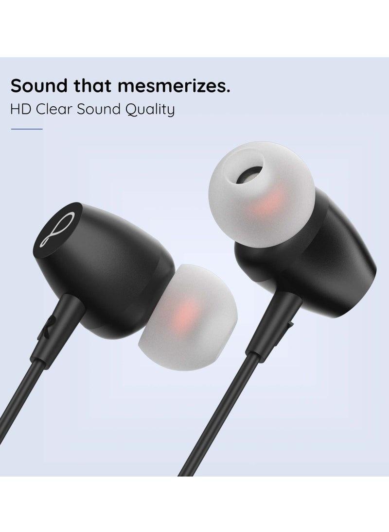 Pebble Wireless Neckband Headphones Flex Buzz True bass Sound with Microphone and Voice Assistant Noise Cancellation Bluetooth 5.0 and Water Resistant Black  - Image 4