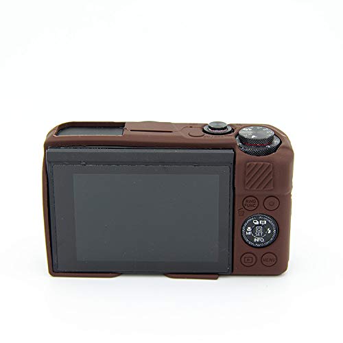 BolinUS G7 X Mark III Case, BolinUS Fullbody Ultra-Thin Lightweight Rubber Soft Silicone Housing Case Bag Cover for Canon PowerShot G7 X Mark III/Mark II (Coffee) - Image 4