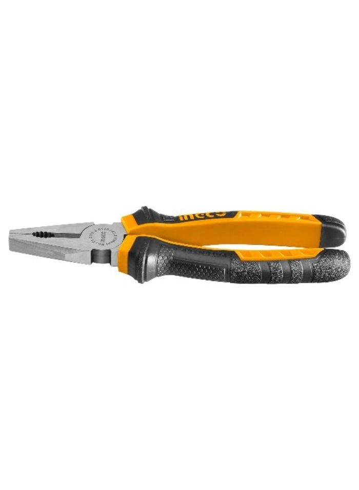 INGCO 6 Inch Combination Plier, Carbon Steel, Rust Resistant Polish, Ergonomic Grip Handle - Image 2