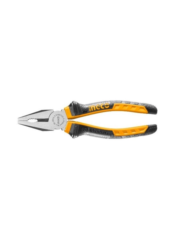 INGCO 6 Inch Combination Plier, Carbon Steel, Rust Resistant Polish, Ergonomic Grip Handle - Image 1