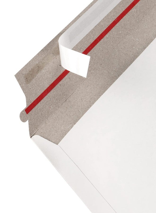 SINJEUN 100 Pack 9x 12 Inch Stay Flat Mailers, 250 gsm Self Seal White Cardboard Envelopes, Stay Flat Envelopes for Files, Photos, Pictures, Papers - Image 3
