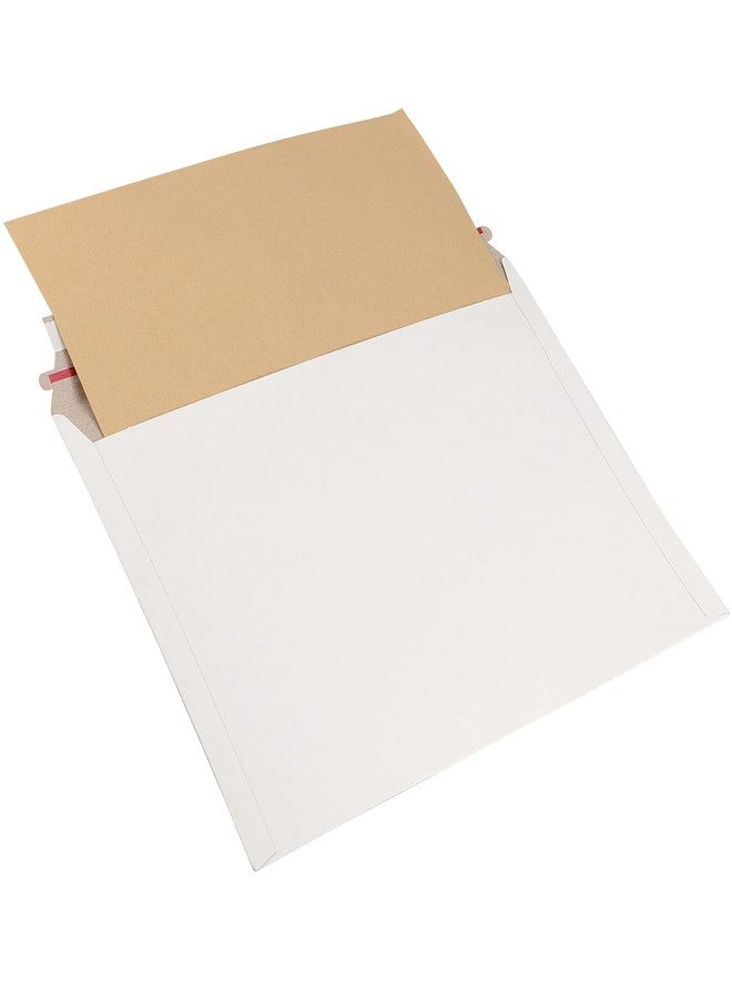 SINJEUN 100 Pack 9x 12 Inch Stay Flat Mailers, 250 gsm Self Seal White Cardboard Envelopes, Stay Flat Envelopes for Files, Photos, Pictures, Papers - Image 5